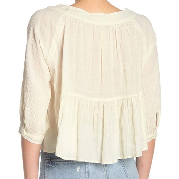 FREE PEOPLE We The Free Sea To Shore Top in Ivory - Picture 2 of 10